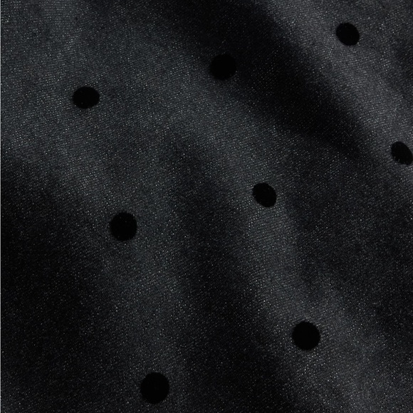 NWT GAP Polka Dot Stride High Rise Wide Leg Jeans 31R 12 - Picture 8 of 10